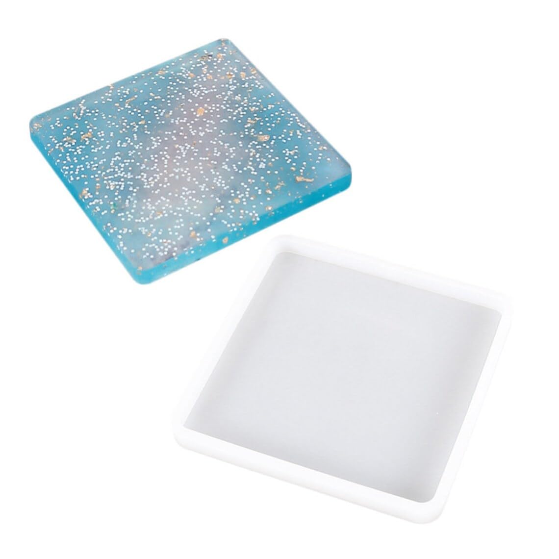 SODEE® Square Coaster Silicone Mold for Resin Casting - DIY Craft Supplies - Perfect for Handmade Coasters, Home Decor & Gift Making