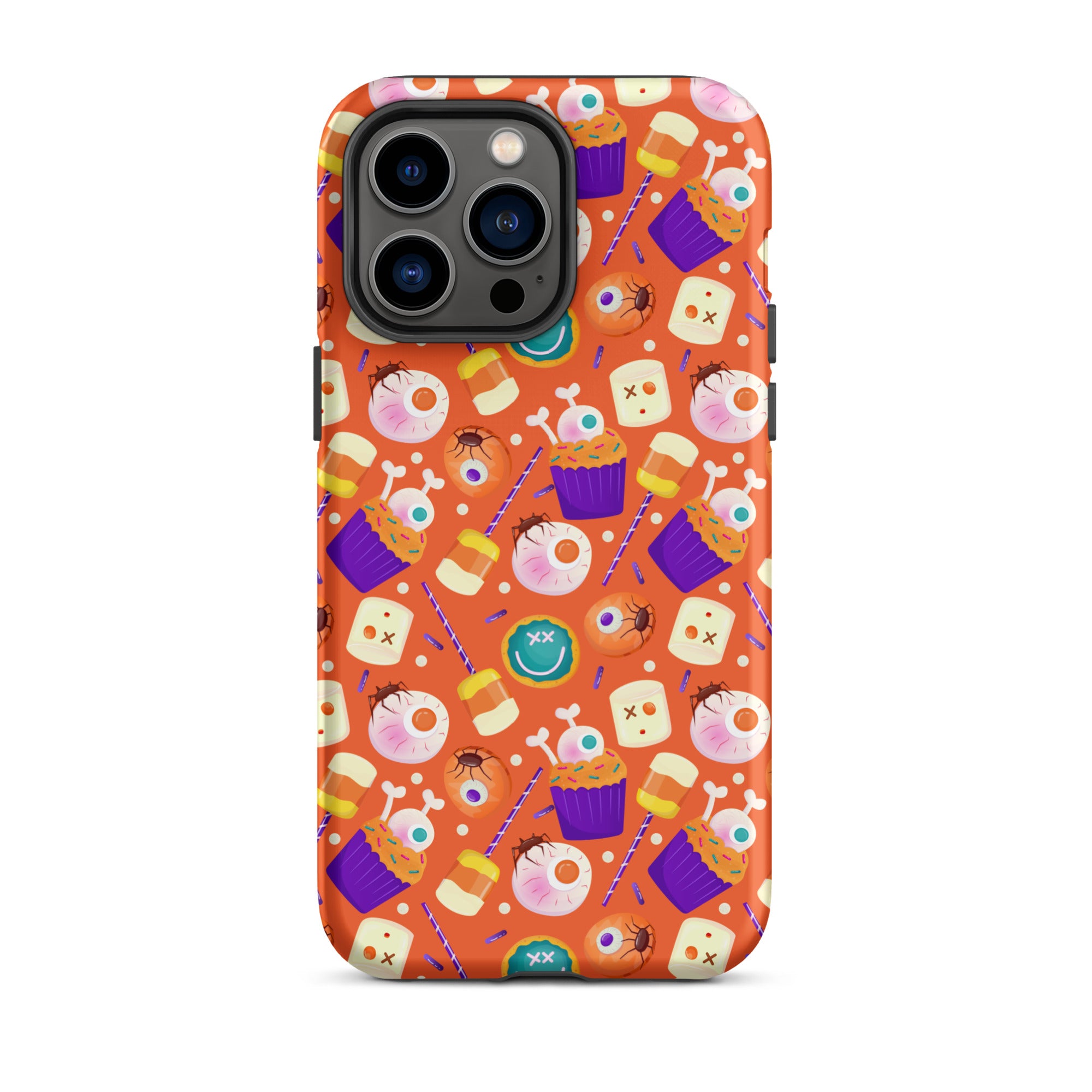 Halloween Trick or Treat Premium Shockproof iPhone Case - Cute Pumpkin Design for iPhone 14/13/12 Pro Max - Perfect for Halloween Parties, Costume Events & Spooky Decorations