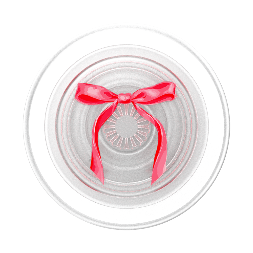 Red Bow PopGrip for MagSafe - Magnetic Phone Grip & Stand for iPhone 12/13/14/15 Pro Max - Perfect for Selfies, Video Calls & Hands-Free Viewing