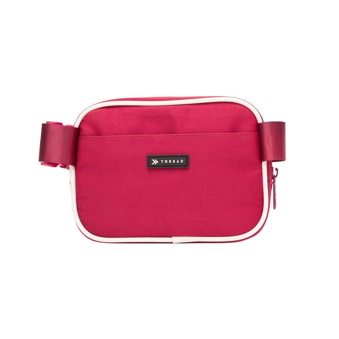 Thread Wallets Fanny Pack - Durable Crossbody Sling Bag for Women & Men | Stylish Travel Waist Pack for Phone, Wallet & Essentials | Perfect for Hiking, Concerts & Daily Use (Magenta)