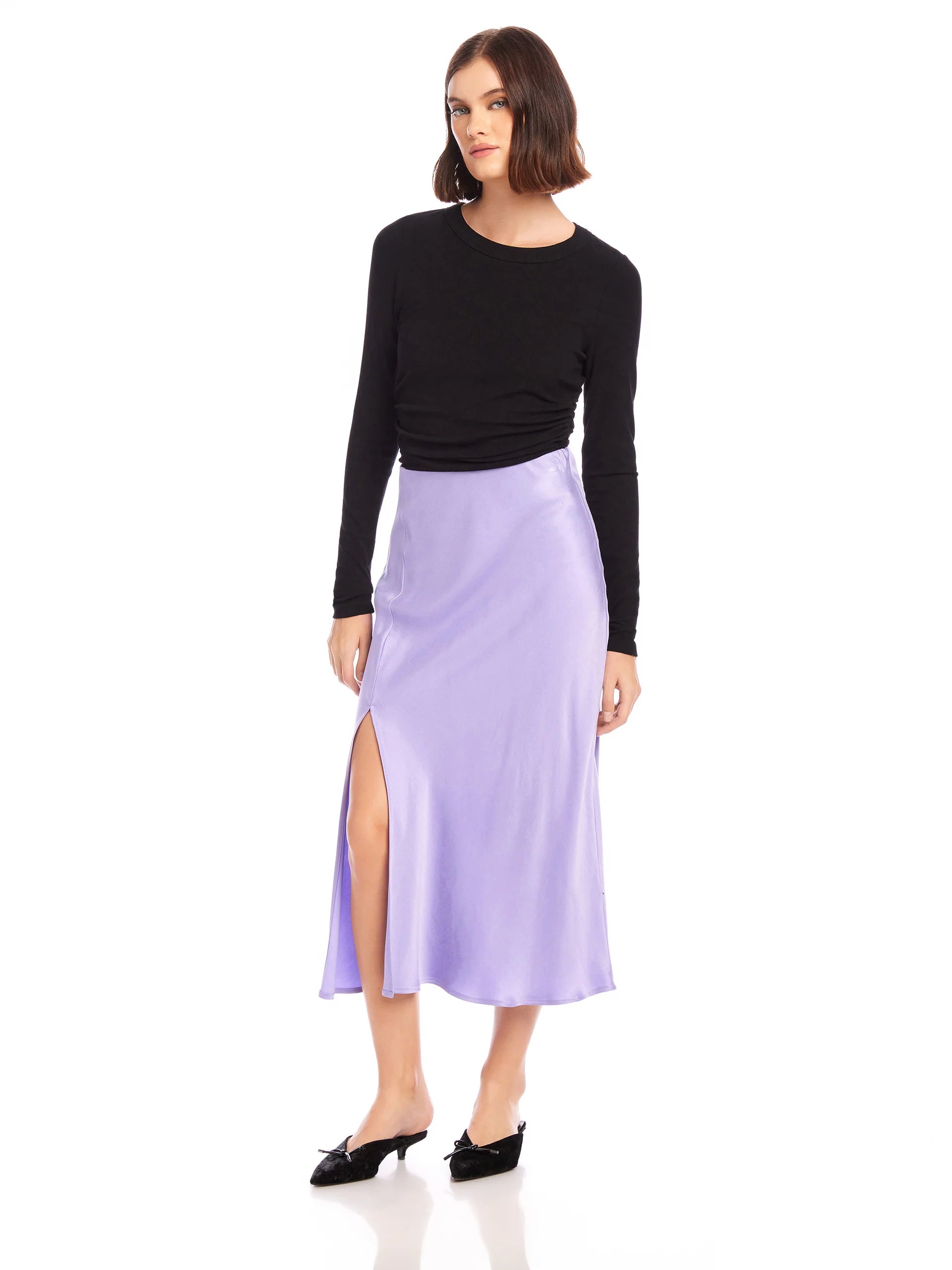 Brielle Midi Skirt for Women - Flowy A-Line Summer Skirt with Pockets | Perfect for Casual Outfits, Beach Vacations & Office Wear