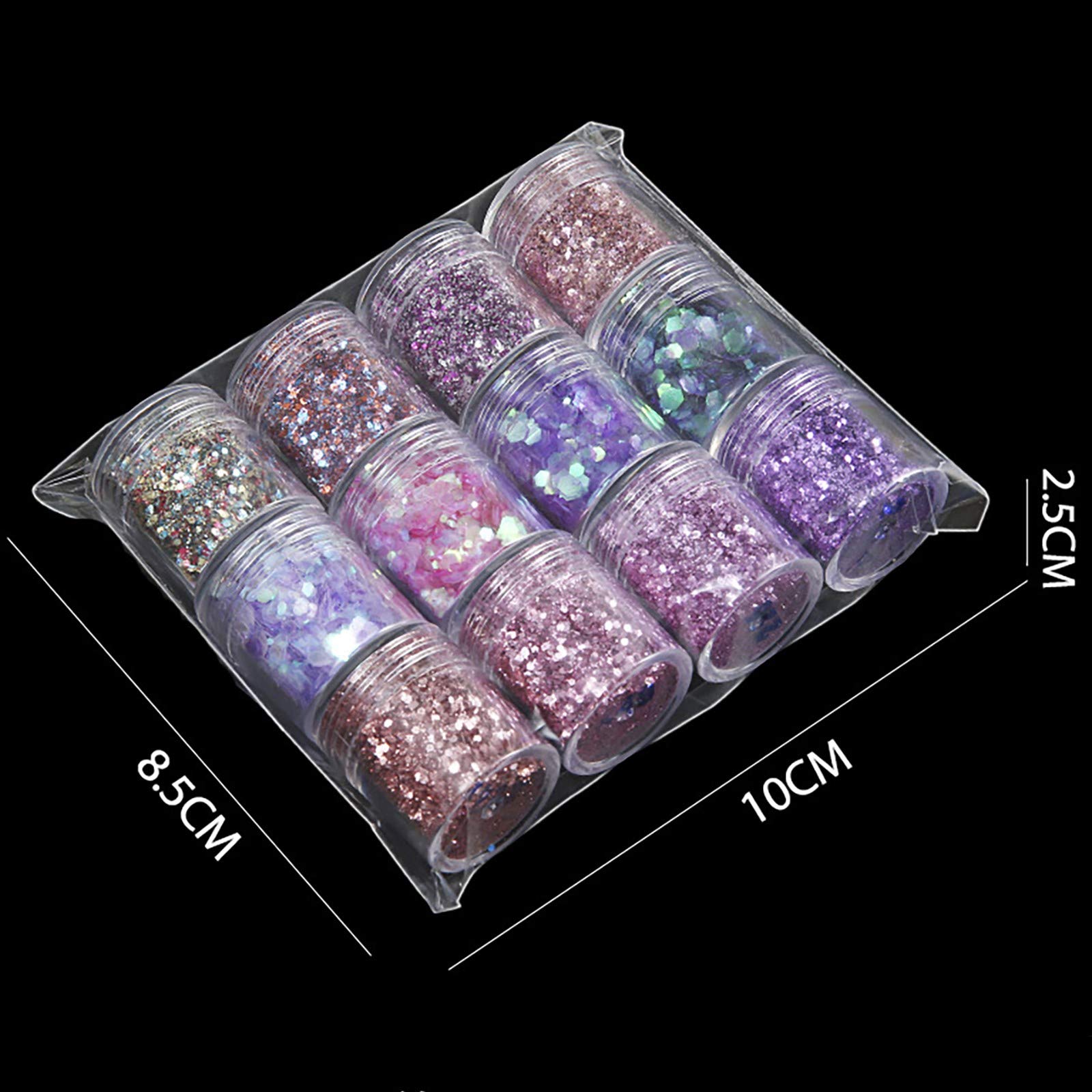 Gradient Mixed 2 + Ultra-Thin Powder Nail Polish Set with 3mm Sequins & 2-in-1 Nail Art Lamp & Drill Kit (Multicolor, One Size) - Perfect for DIY Nail Art, Salon Use & Home Manicures