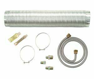 Amana 4396652RB Gas Dryer Installation Kit - Gray & Gold | Compatible with Amana Dryers | Easy DIY Setup for Home Laundry Rooms