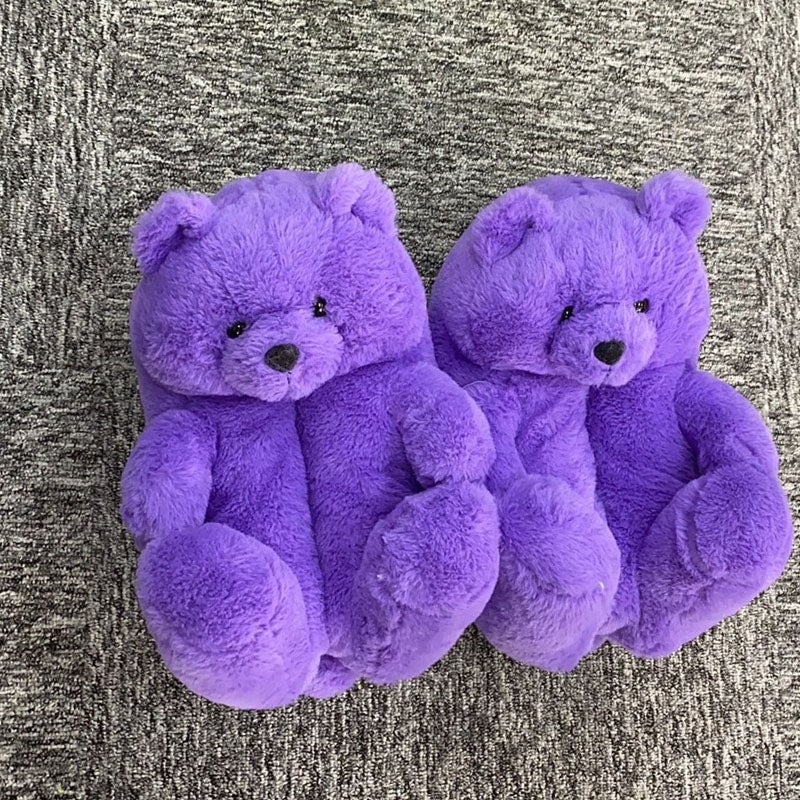 Cozy Women's Teddy Bear Slippers - Soft Plush House Shoes for Indoor Comfort & Warmth - Perfect Gift for Her, Christmas, Valentine's Day & Relaxing at Home