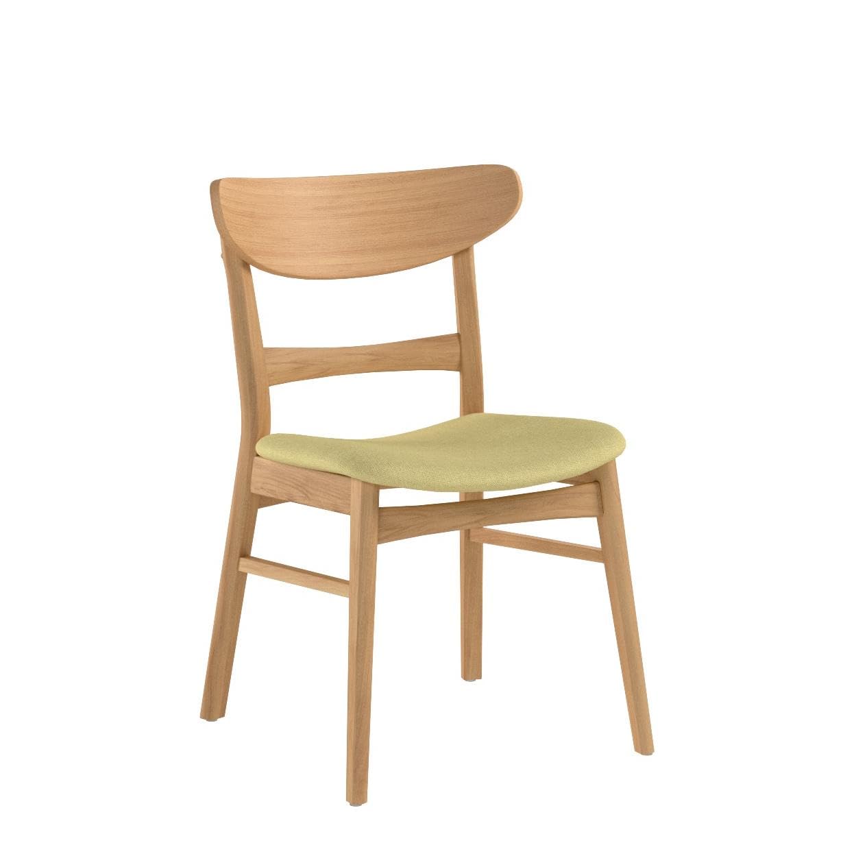 Christopher Knight Home Idalia Dining Chairs Set of 2 - Green Tea & Oak Finish - Modern Kitchen Dining Room Furniture for Home & Restaurant Use