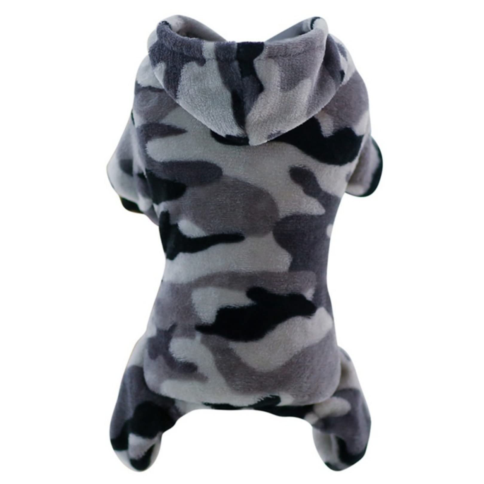 Camouflage Dog Hoodie - Warm Puppy Jumpsuit for Small & Medium Dogs | Cozy Chihuahua Outfit for Winter Walks & Outdoor Adventures