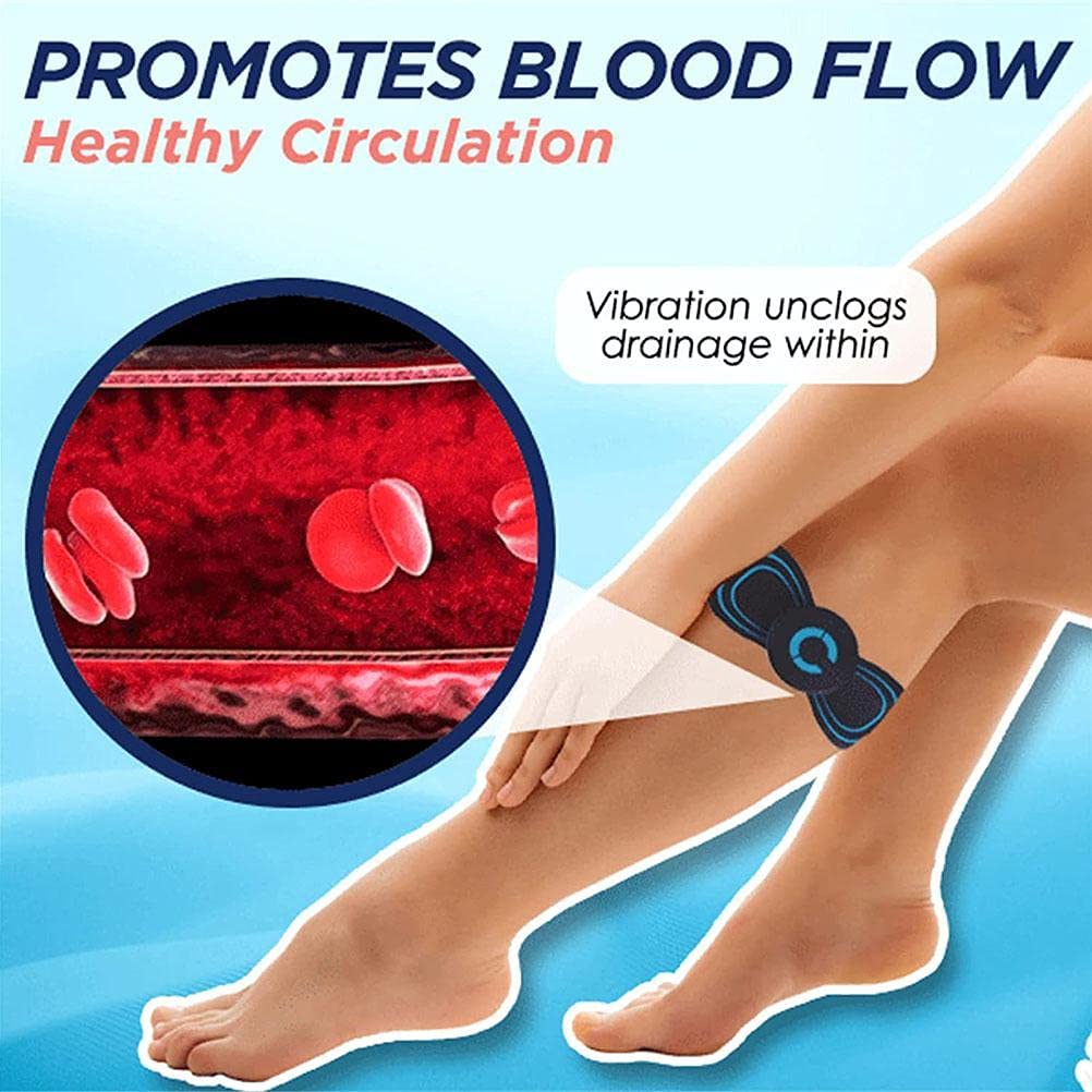 Electric Leg Massager & EMS Arm Shaper - Portable Rechargeable TENS Machine for Neck, Shoulder, Leg & Elbow Pain Relief - Muscle Stimulator for Home, Office & Travel Use