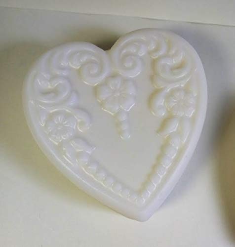 3-Piece Heart Shaped Gardenia Scented Soap Gift Set - Moisturizing Shea Butter & Goat Milk Soap for Women, Romantic Valentine's Day Gift, Bath & Body Care Luxury Set for Anniversary, Bridal Shower or Mother's Day