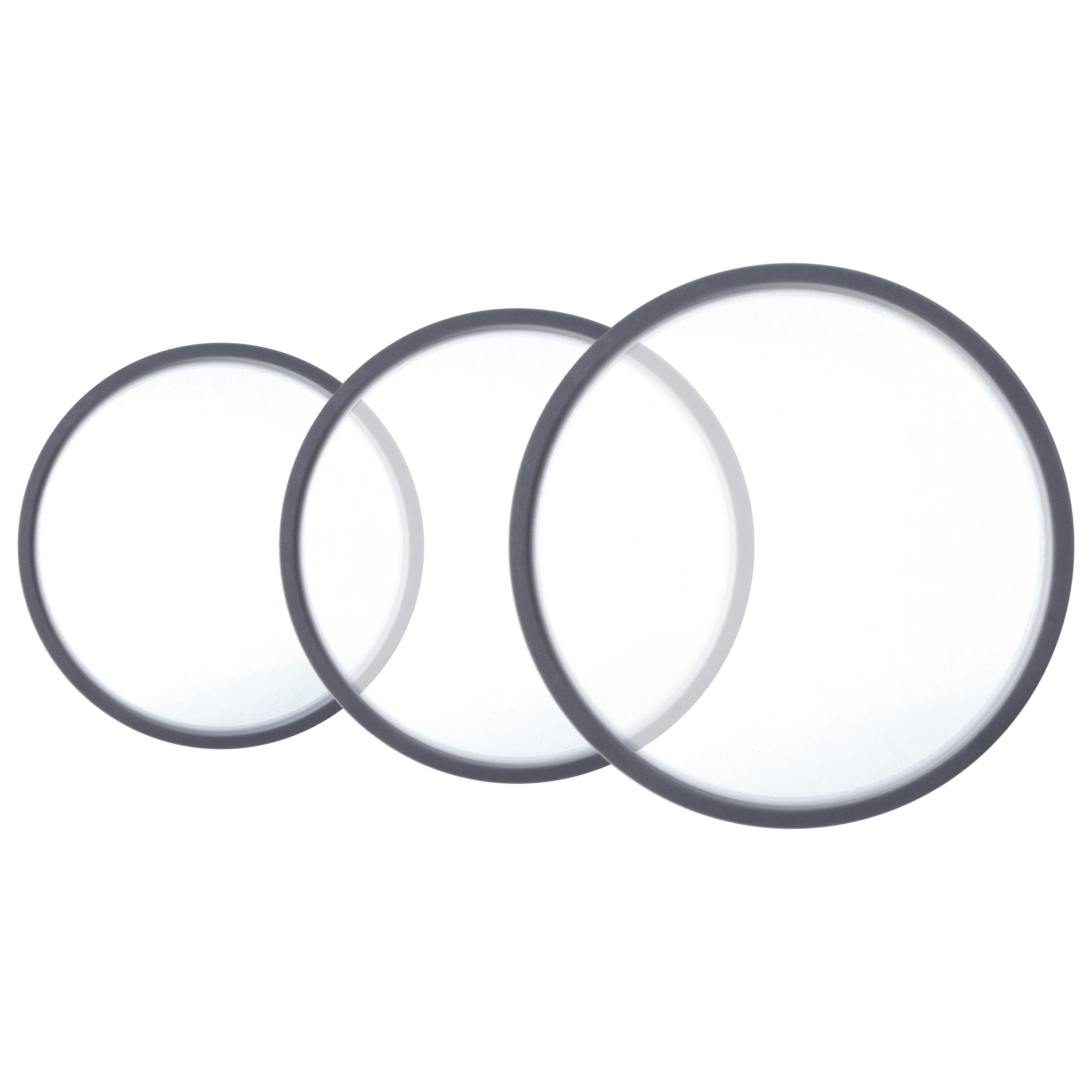 Round Silicone Suction Lids (Set of 3) - Airtight Food Storage Lids for Bowls & Containers - Perfect for Meal Prep, Leftovers & Fridge Organization