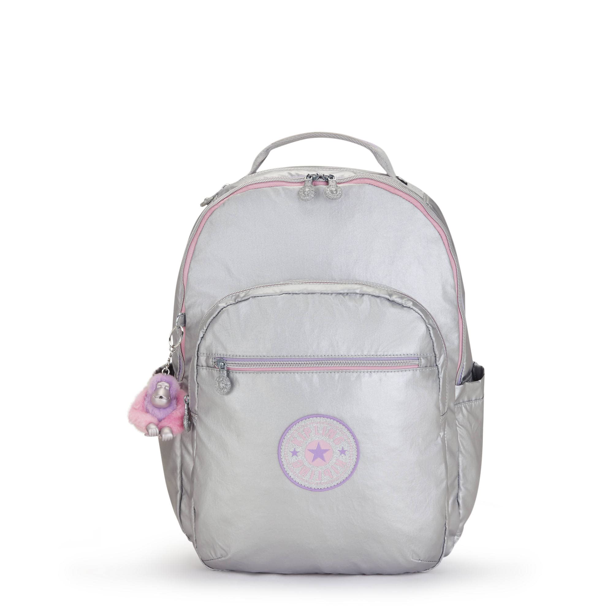 Kipling Seoul Large Metallic 15 Inch Laptop Backpack for Women & Men - Stylish Water-Resistant Work Bag for Office, School, Travel & Commuting
