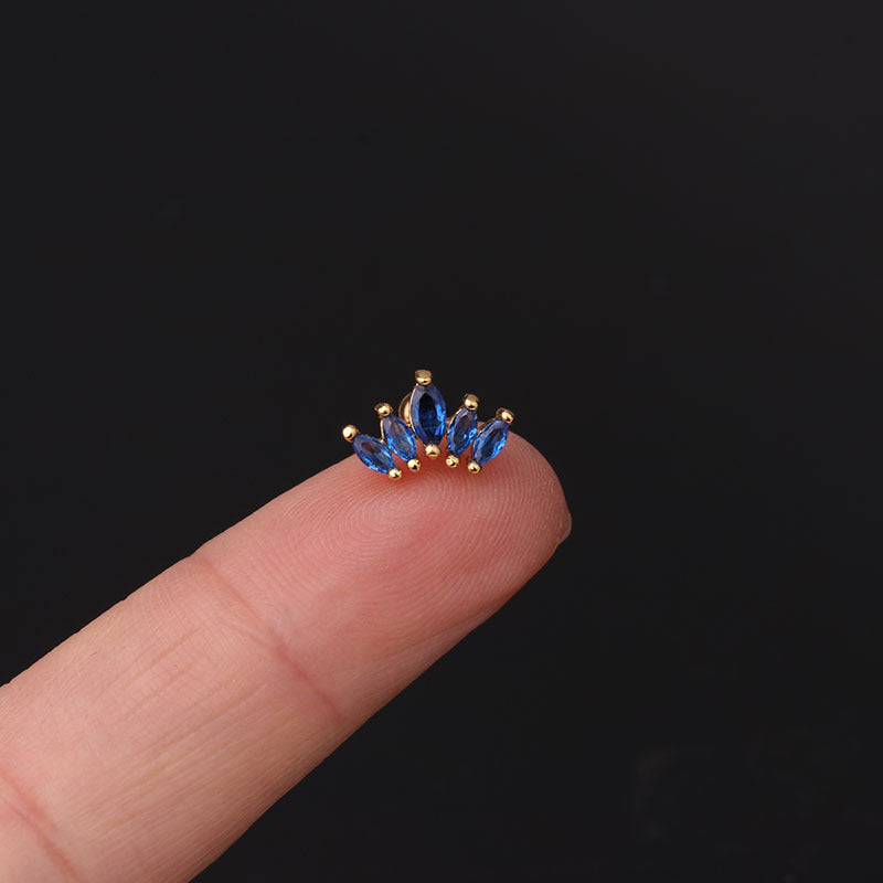 20G Cartilage Tiny Stud Earrings - Opal Stud Earrings for Women | Perfect for Daily Wear, Parties & Gifts | HSPJ287