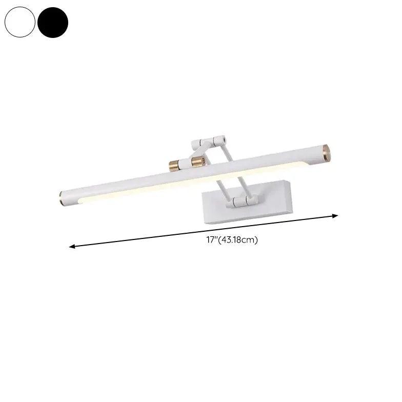 Dimmable Black LED Bathroom Mirror Lights - Adjustable Vanity Lighting for Makeup, Shaving & Grooming - Perfect for Modern Bathrooms & Bedrooms