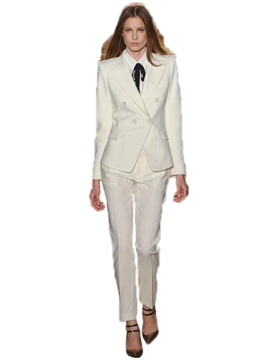 Elegant Women's Business Suit Set - Slimming Blazer & Pants for Office Wear | Professional Work Attire for Women | Perfect for Business Meetings, Interviews & Corporate Events