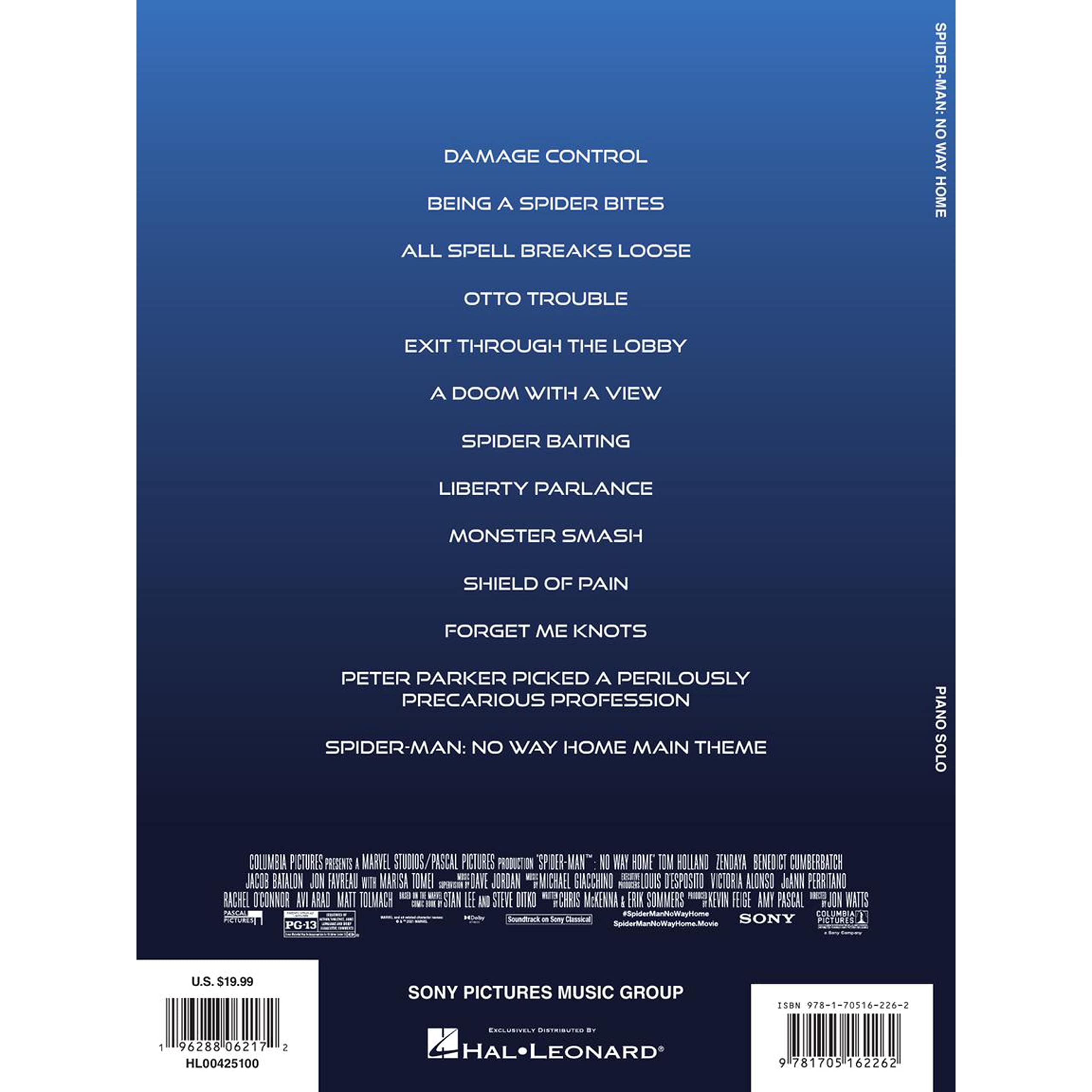 Spider-Man: No Way Home Piano Solo Soundtrack - Official Motion Picture Music Book for Home & Studio Practice | Movie Theme Sheet Music for Beginners & Advanced Players