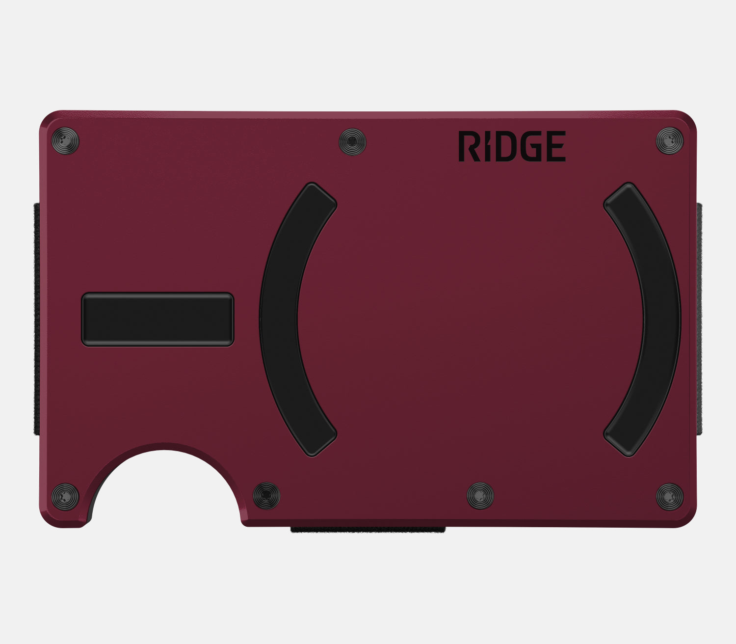 Ridge Wallet for MagSafe - Slim RFID Blocking Leather Wallet with Money Clip | Oxblood Red | Perfect for Everyday Carry, Travel & Minimalist Lifestyle