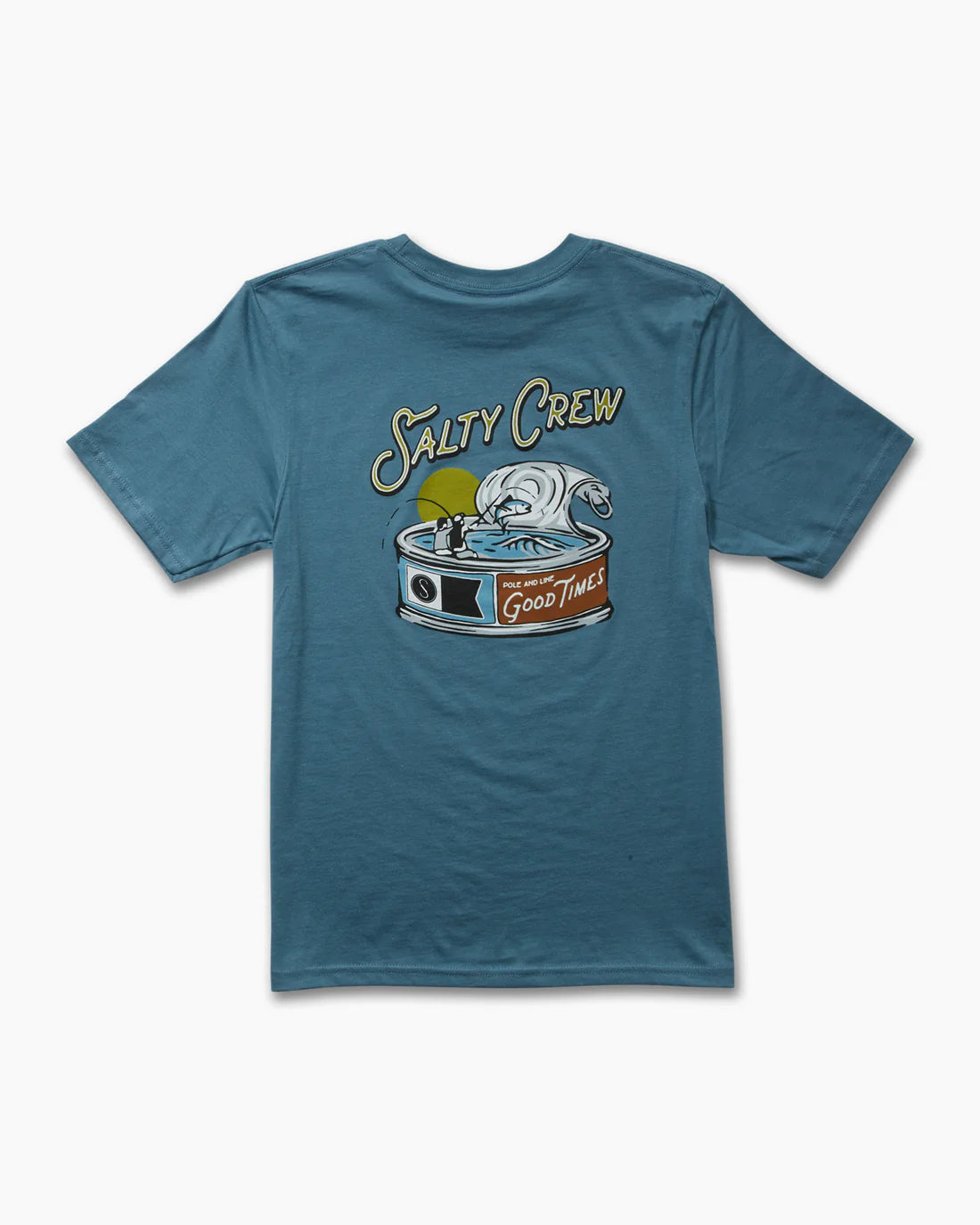 Salty Crew Tuna Can Boys T-Shirt - Comfortable Graphic Tee for Fishing & Outdoor Activities