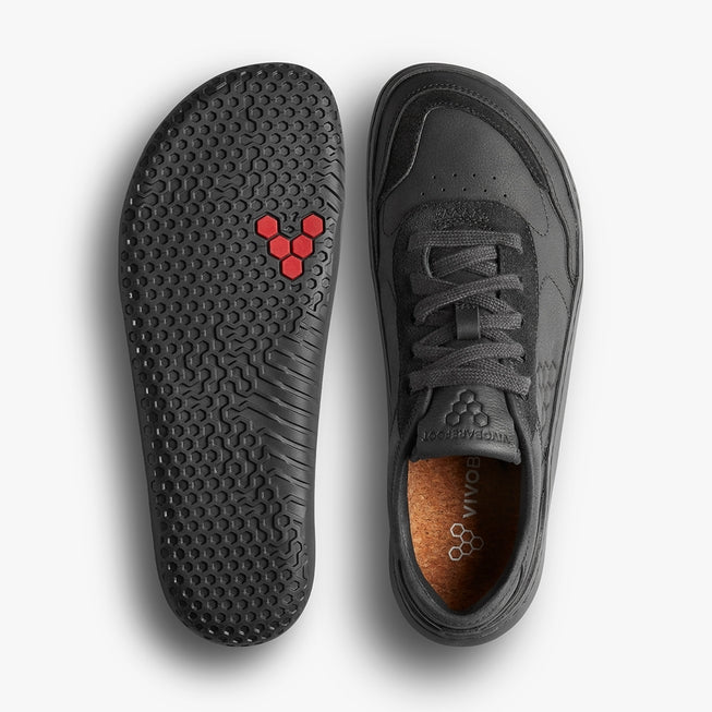 Vivobarefoot Men's Gobi Leather Sneakers - Minimalist Barefoot Shoes for Walking, Running & Travel - Lightweight & Flexible Footwear for Active Lifestyles