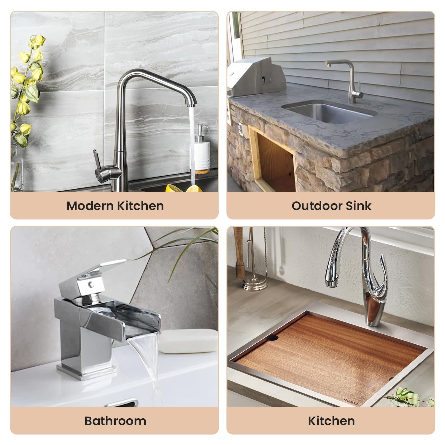 **Silicone Kitchen Faucet Splash Guard & Drip Catcher Tray - Non-Slip Sink Mat Protector for Leak Prevention - Perfect for Stainless Steel Sinks, Dishwashing & Countertop Protection**