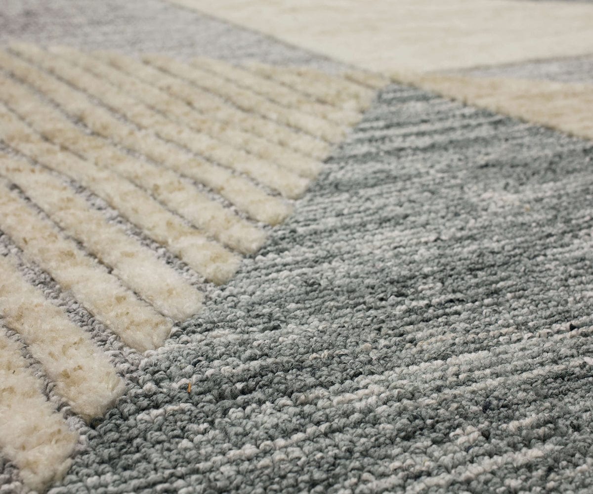Karastan Bowen Oblique Area Rug in Tan - Soft & Durable for Living Room, Bedroom, or Office Decor
