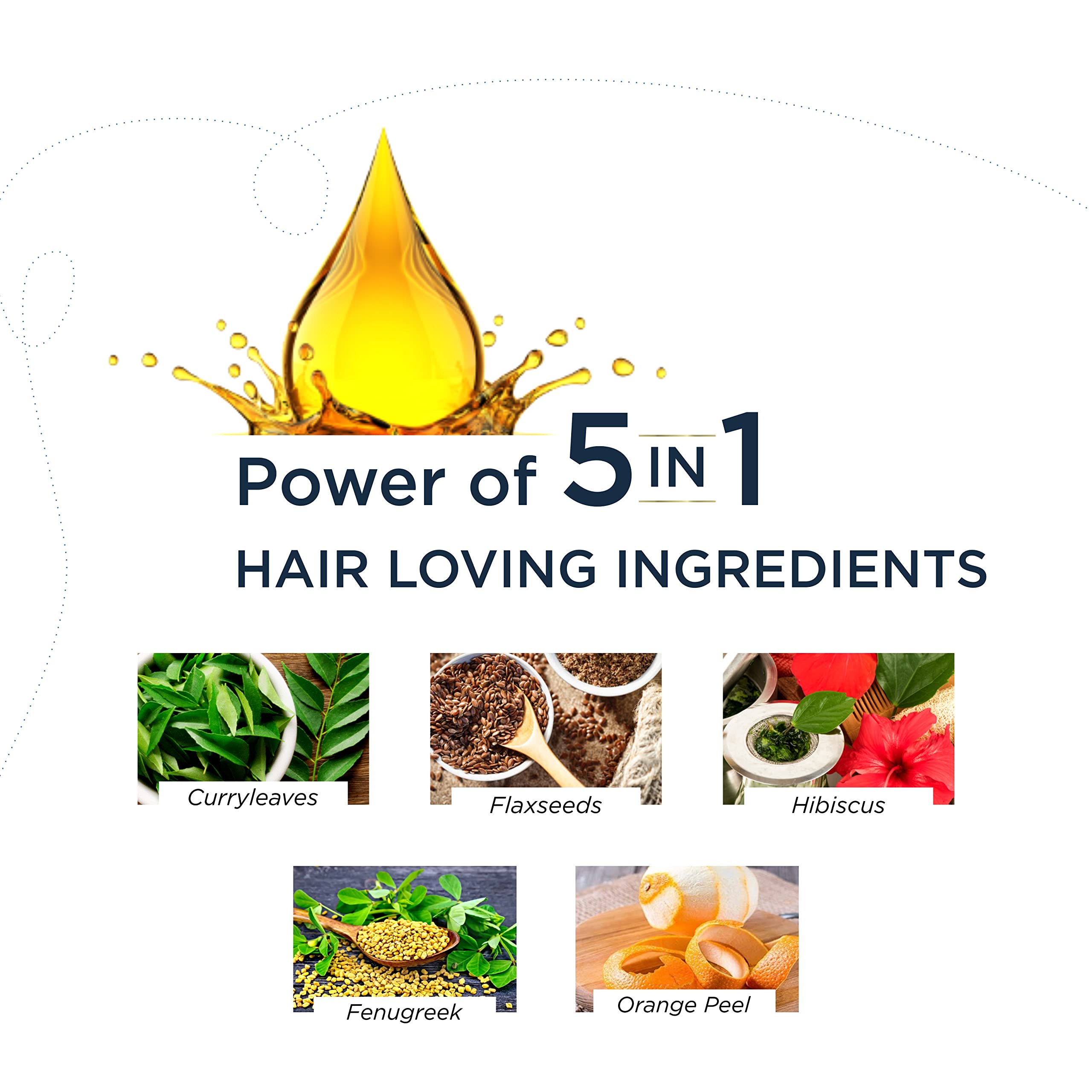 M2M 5-in-1 Hair Oil with Natural Ingredients | Vegan Lightweight Non-Sticky Hair Treatment (200ml) - Perfect for Dry, Damaged Hair & Daily Nourishment