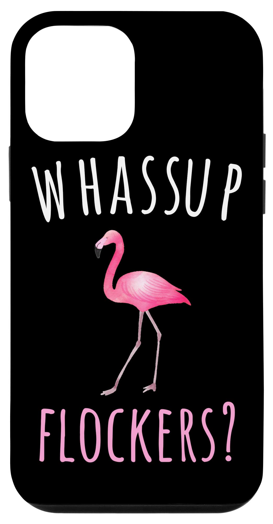 iPhone 12 Mini Flamingo Design Phone Case - Trendy Pink Flamingo Pattern Protective Cover for iPhone 12 Mini - Perfect for Beach, Summer & Tropical Vibes