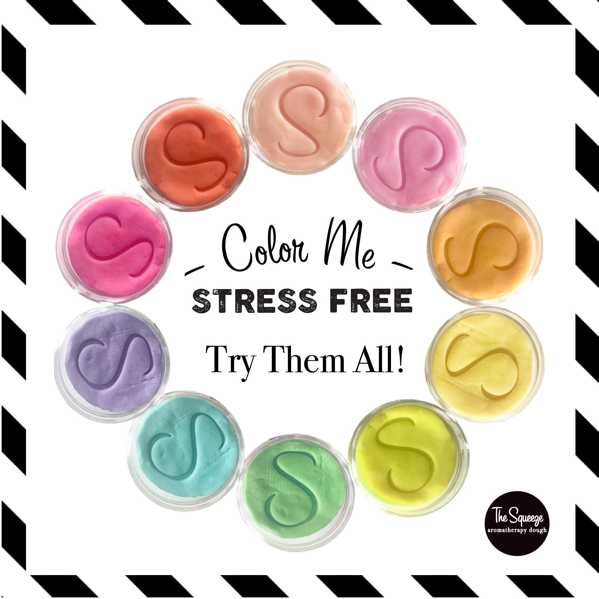 Aromatherapy Stress Relief Dough with Essential Oils - Vanilla Scented Sensory Therapy Putty for Anxiety, Relaxation & Focus | Perfect for Office, Home & Travel Use
