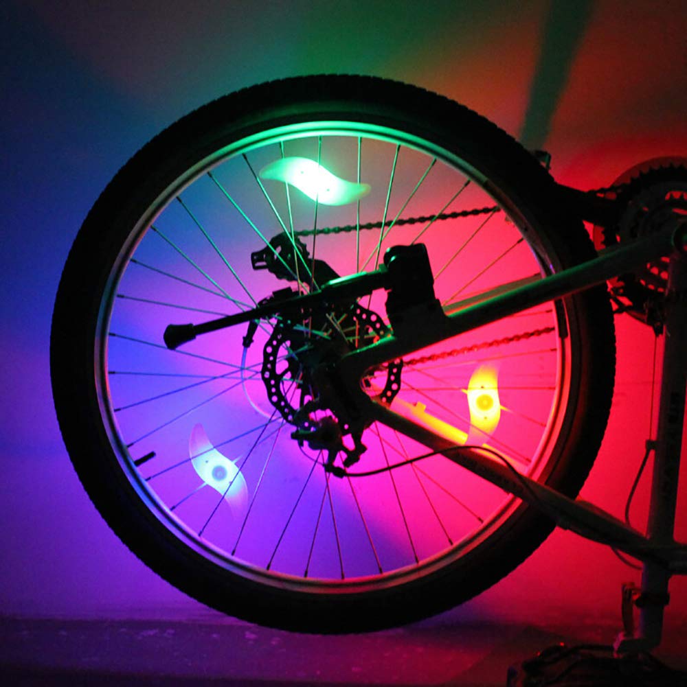 6PCS LED Bike Wheel Lights - Waterproof & Ultra Bright Bicycle Spoke Lights for Adults & Kids - Safety Cycling Accessories for Night Riding, Commuting & Outdoor Adventures