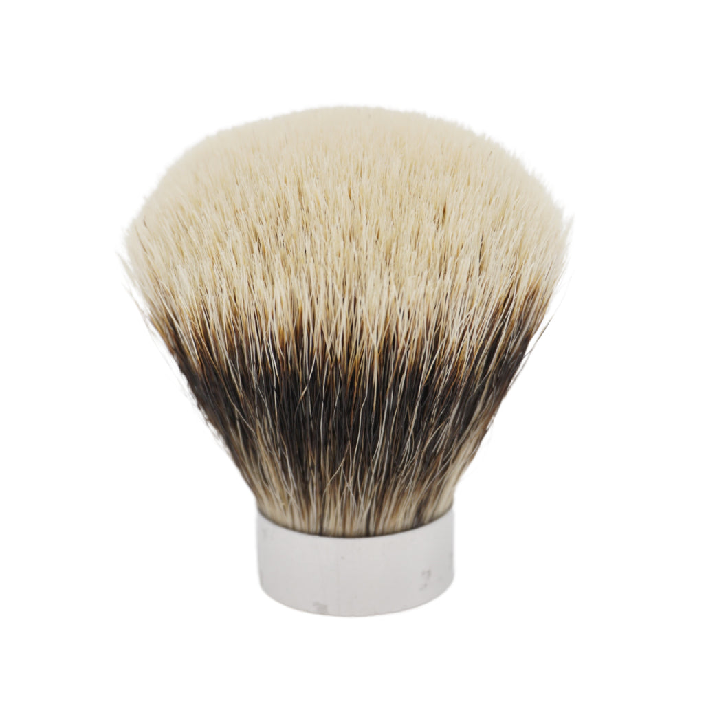 Premium 26mm Shavemac Silvertip 2-Band Badger Hair Shaving Brush Knot - Fan Shape for Wet Shaving & Beard Care - Perfect for Barbershop, Home Grooming & Luxury Shaving Kits