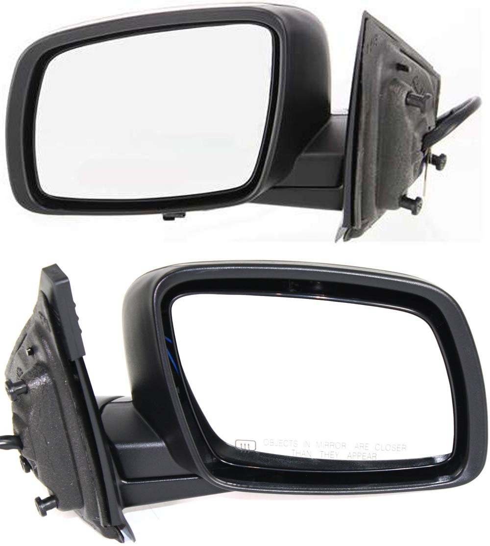 Kool Vue Power Heated Side Mirrors for Dodge Journey 2009-2015 - Driver & Passenger Textured Glass - Defrost & Anti-Fog for Winter Driving & Bad Weather Conditions