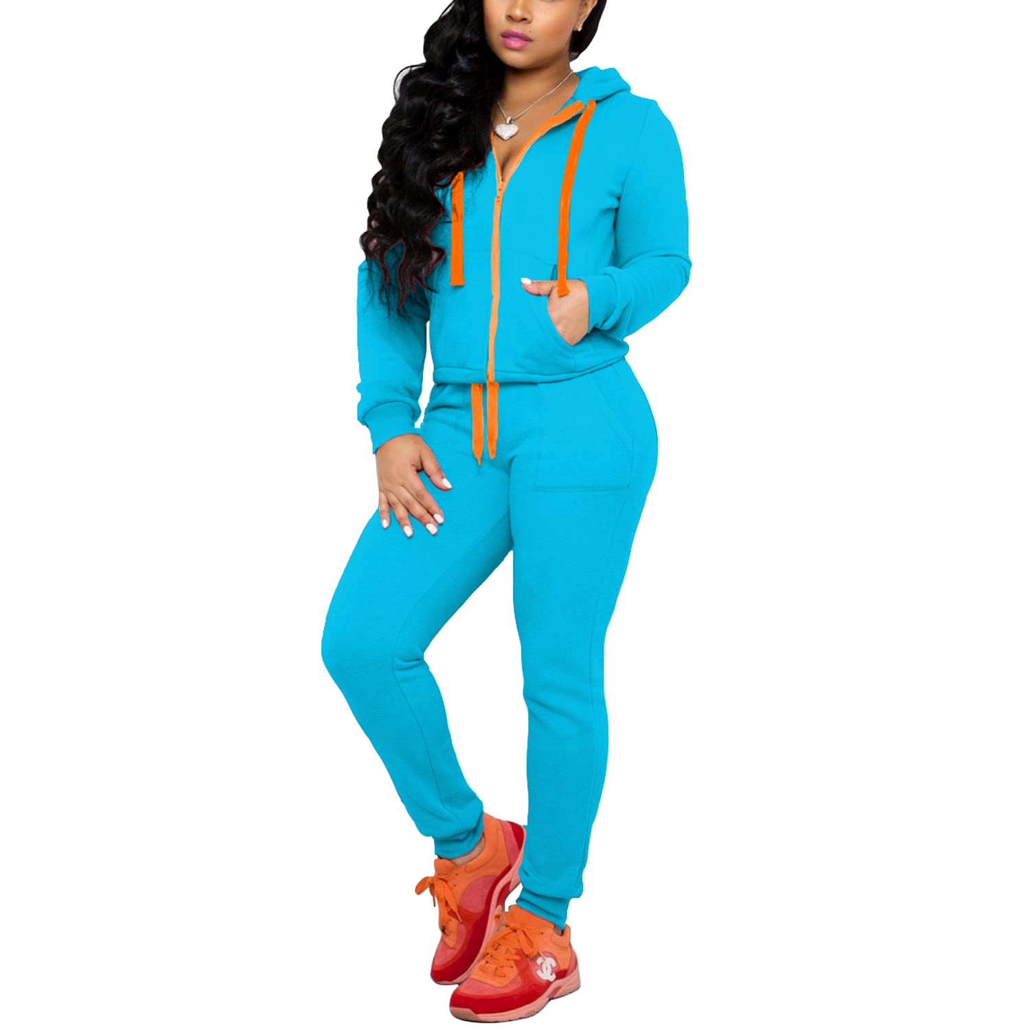 Stylish Nimsruc Two-Piece Jogging Suits for Women - Comfortable Workout & Lounge Wear for Gym, Running & Casual Outfits