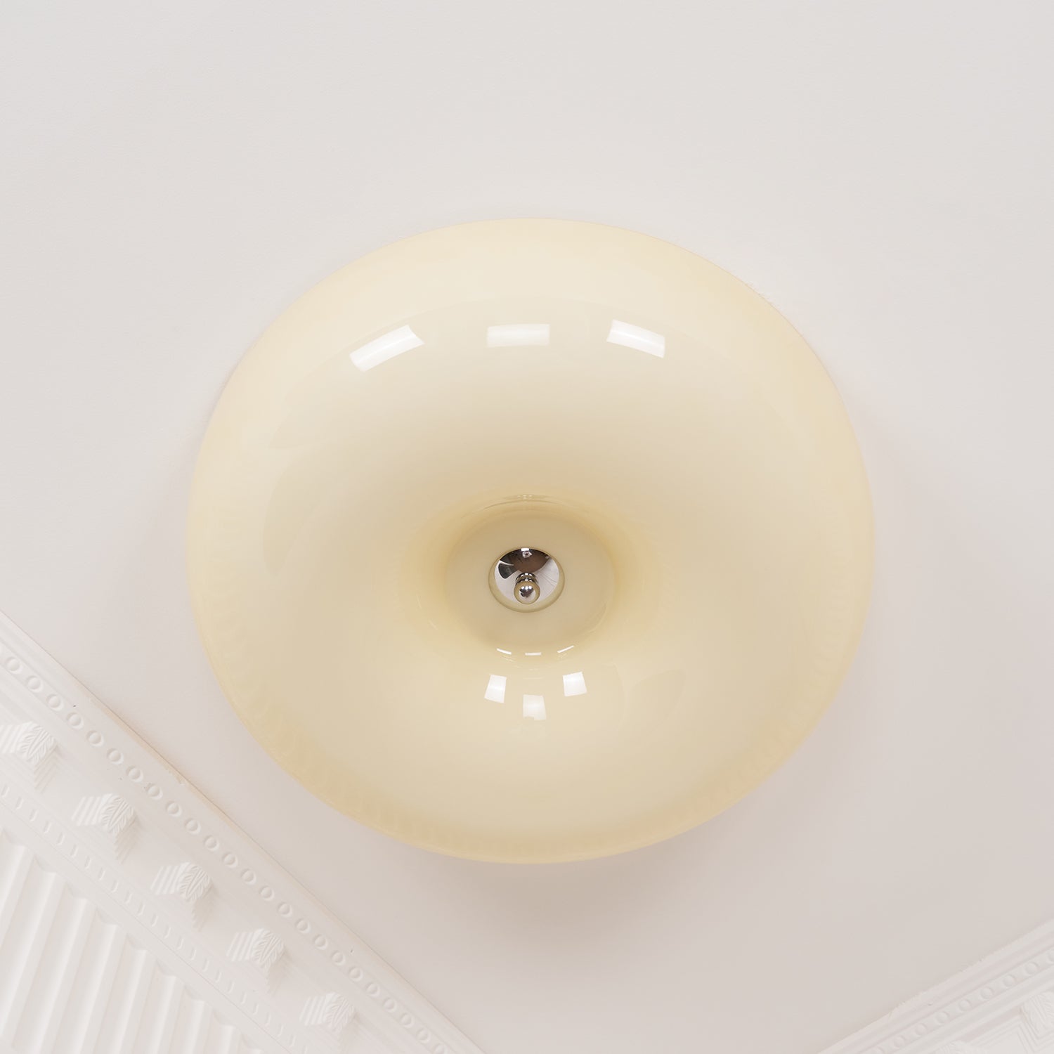 Cream Pudding Ceiling Light Fixture - Modern Soft Glow Bedroom Lighting for Cozy Home Decor & Relaxing Ambiance