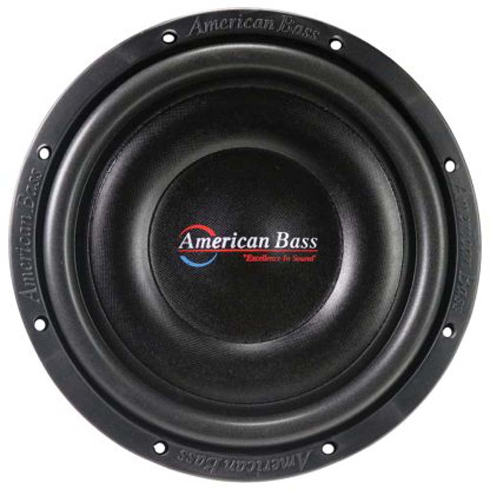 American Bass SL1044 10-Inch Shallow Car Subwoofer - 300W RMS/600W Max Power, Dual 4 Ohm Voice Coils for Deep Bass - Perfect for Truck, SUV & Compact Car Audio Systems