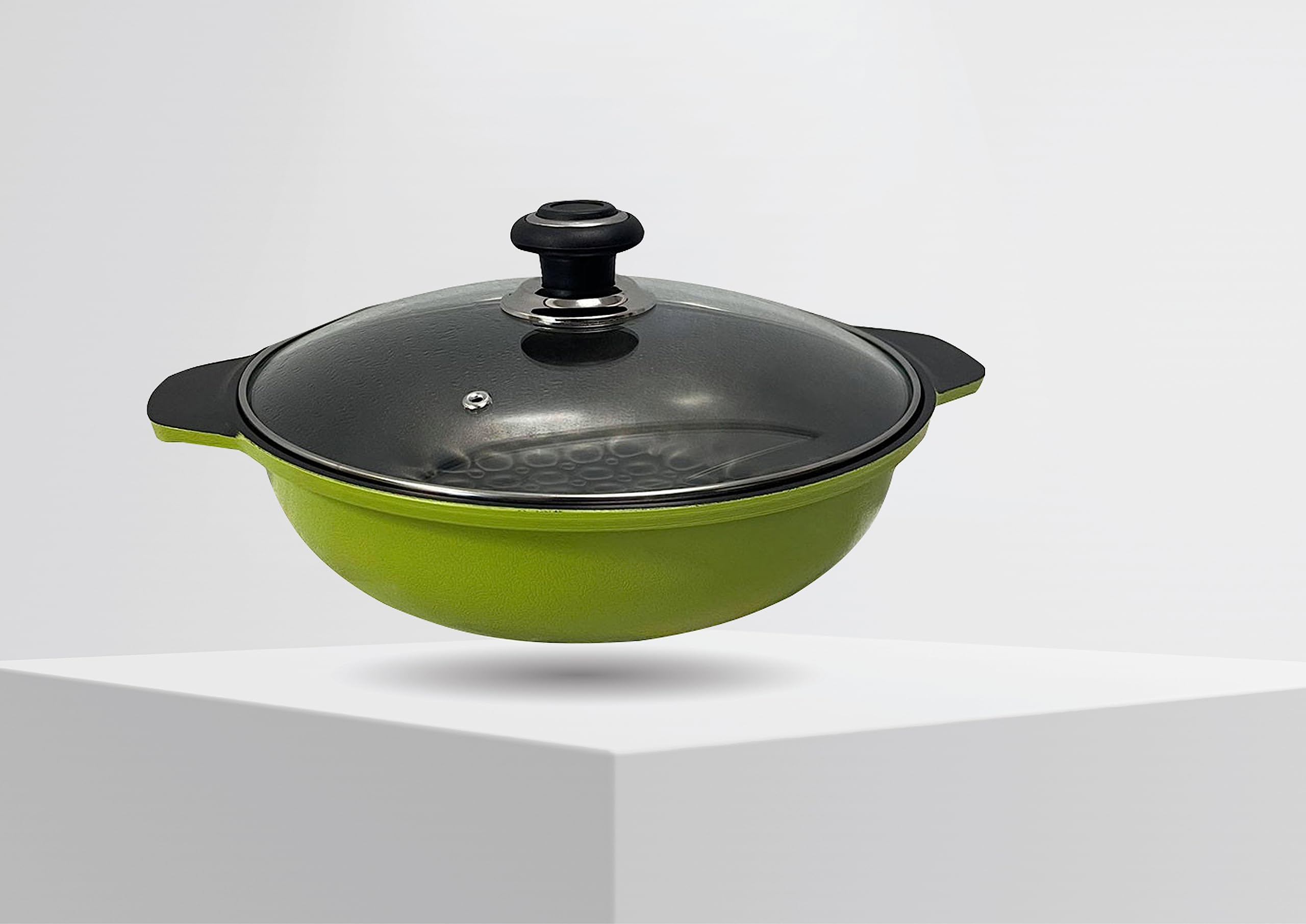 Prolinemax 11-Inch (28cm) 3D Diamond Coating Nonstick Jumbo Wok Pan - Professional Stir Fry, Deep Frying & Asian Cooking Cookware for Home Chefs