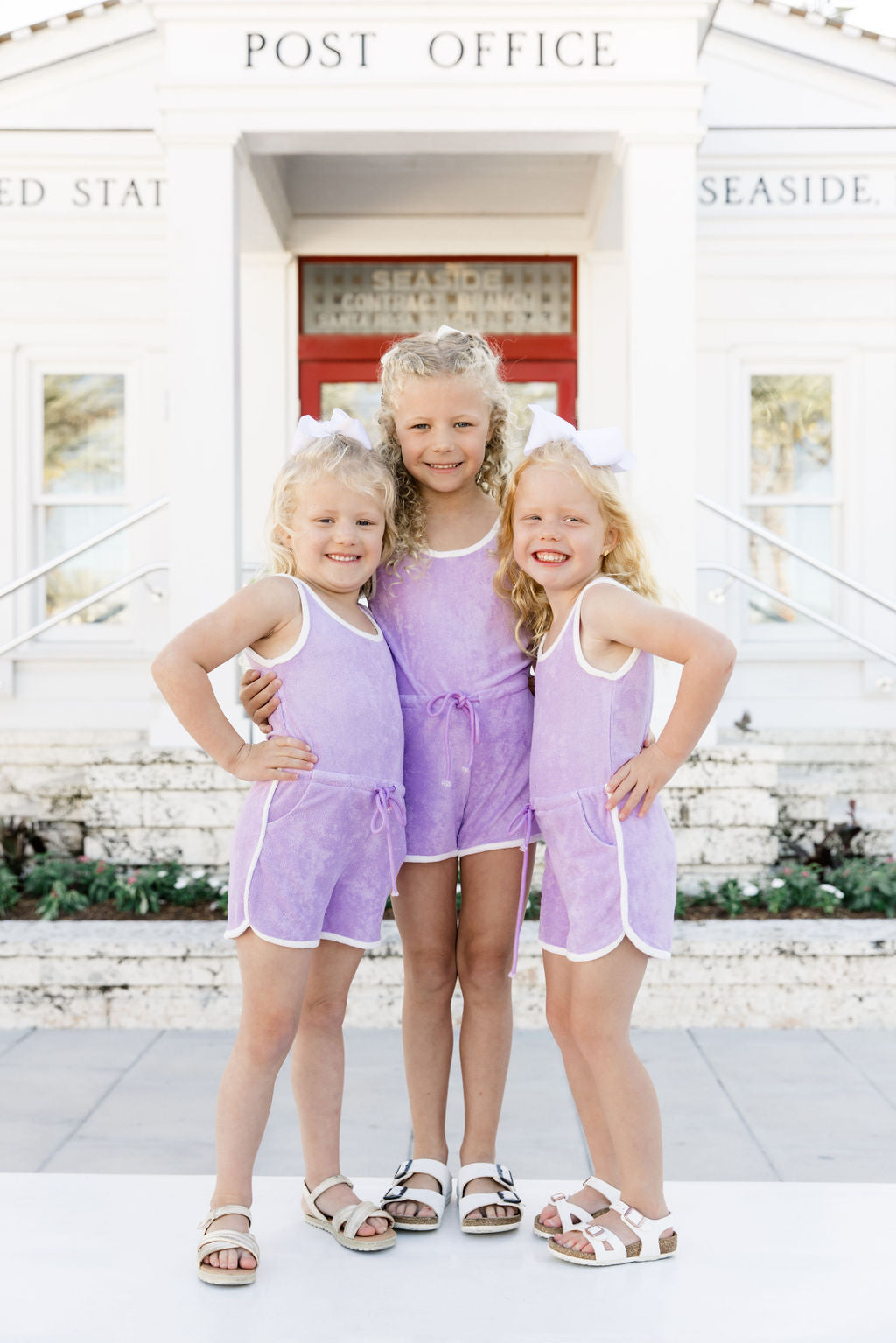 Rylee Kids' Lilac Terry Cloth Romper - Soft & Comfortable Baby Jumpsuit for Girls | Perfect for Playtime, Daycare & Summer Outfits