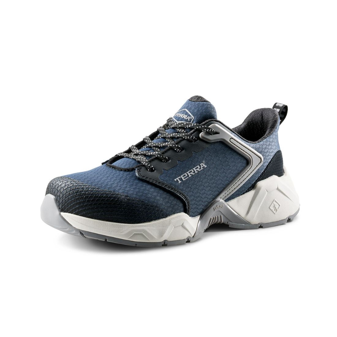 Terra Vector 1276NV Unisex Composite Toe Athletic Work Shoes - Navy Blue Safety Footwear for Construction, Warehouse & Industrial Work