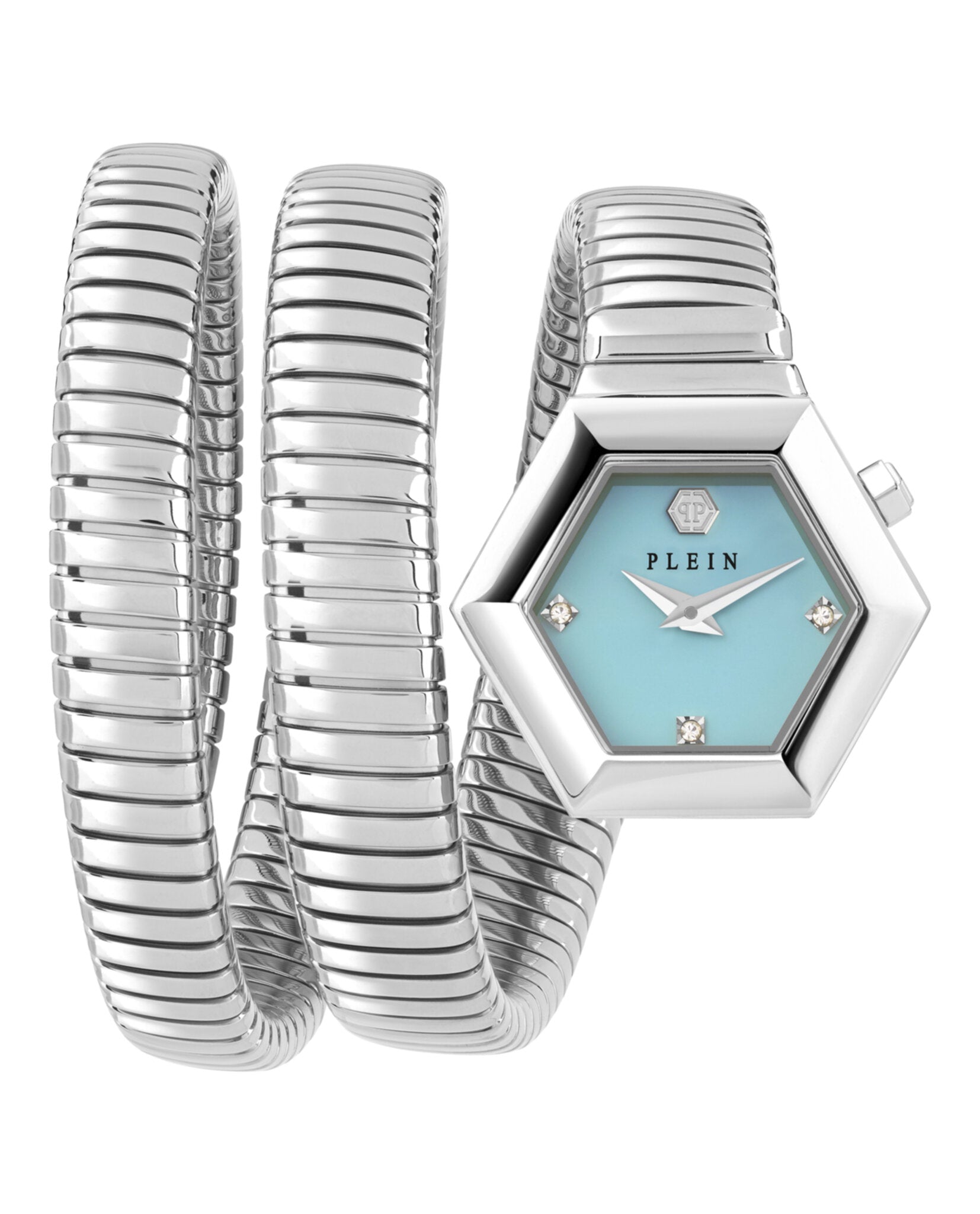 Hexagon Snake Bracelet Watch for Women - Stylish Stainless Steel Wristwatch with Adjustable Chain - Perfect for Casual Wear, Parties & Gifts
