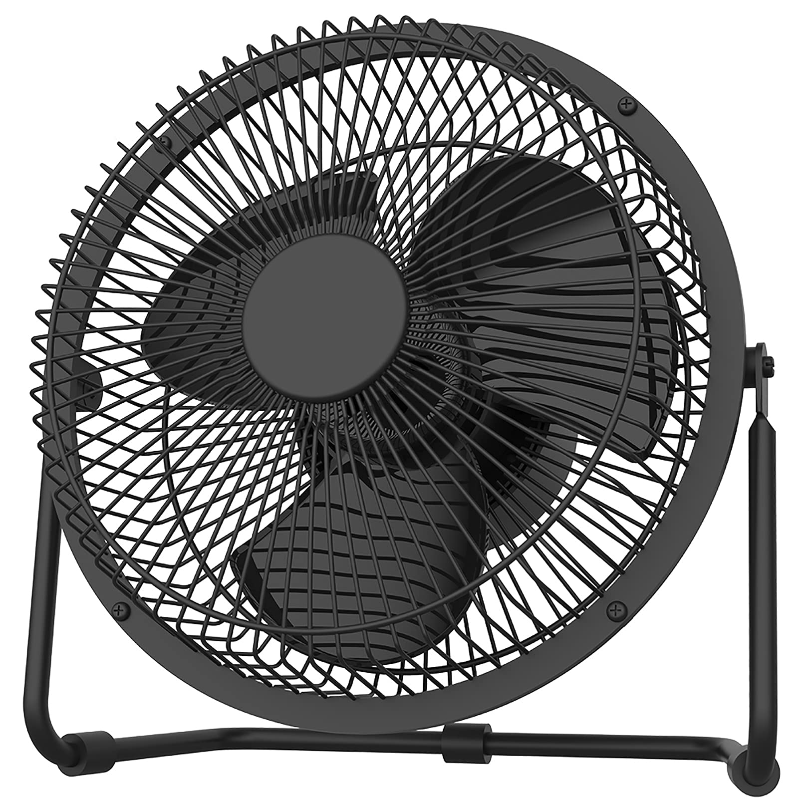 9 Inch Rechargeable Battery Operated Desk Fan with Timer - 4 Speed Settings & Upgraded Strong Airflow - Portable Table Fan for Home, Office, Camping & Outdoor Activities