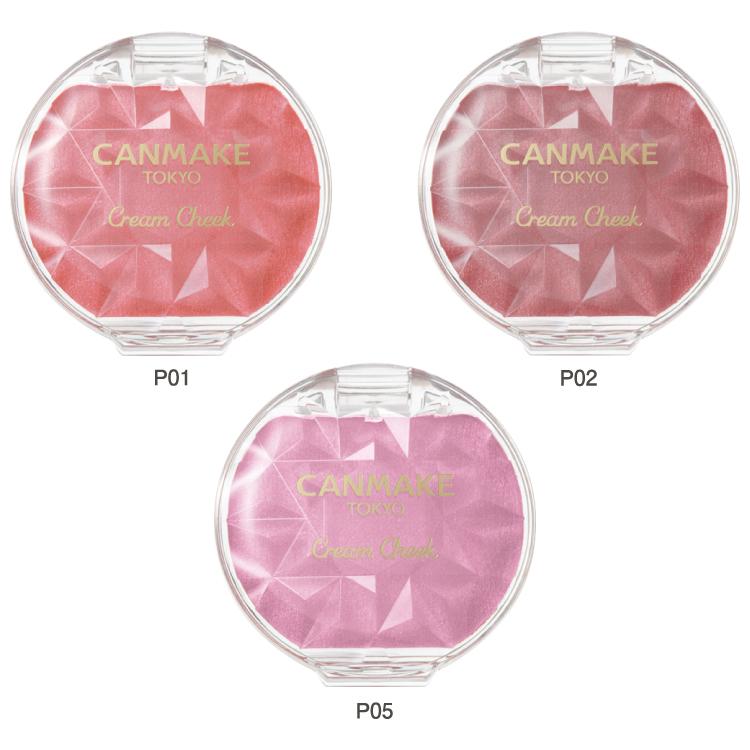 Canmake Tokyo Cream Cheek Color - Japanese Cream Blush for Natural Flush | Perfect for Everyday Makeup & On-The-Go Touch Ups