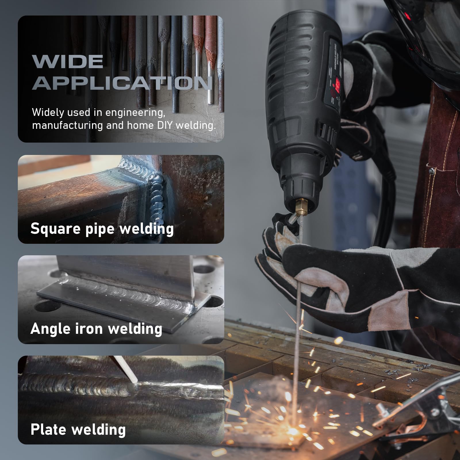 140A Handheld Stick Welder - 110V Portable Arc Welding Machine for 3/32
