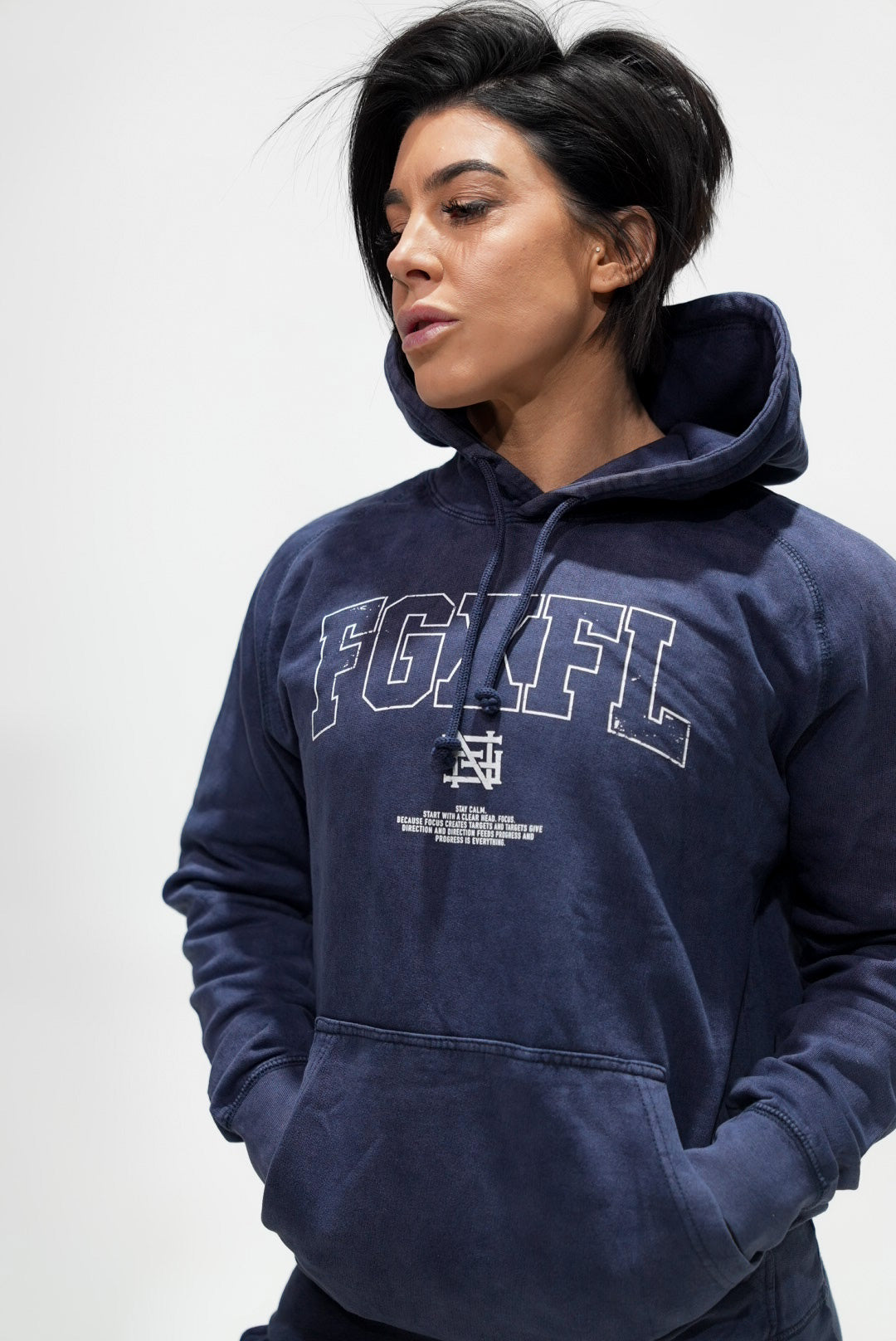 ARCH HOODIE - Premium Navy Blue Pullover Sweatshirt for Men & Women | Cozy Casual Wear for Outdoor Activities, Gym, and Everyday Comfort