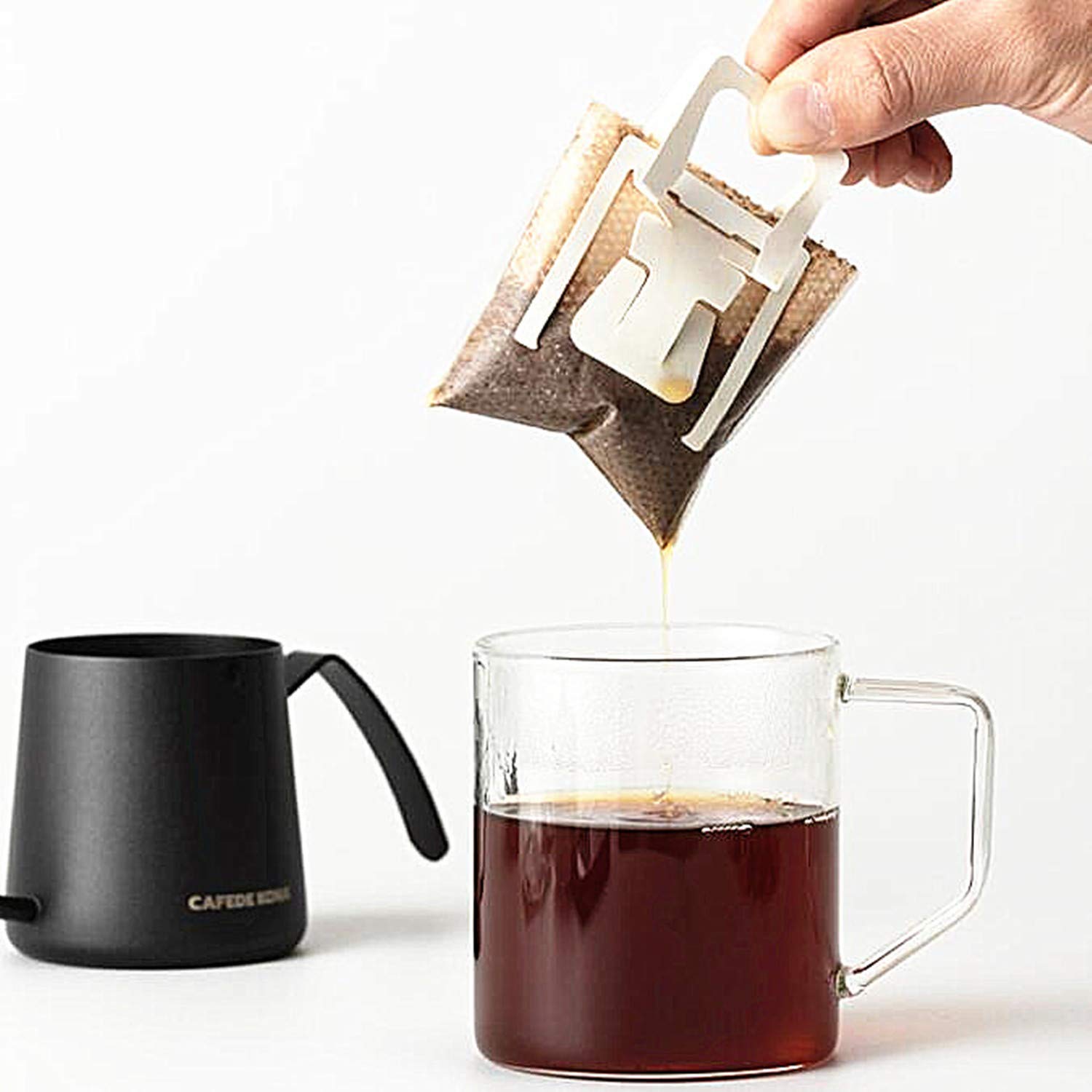 Disposable Coffee Filter Bags 100pcs - Hanging Ear Drip for Home & Travel