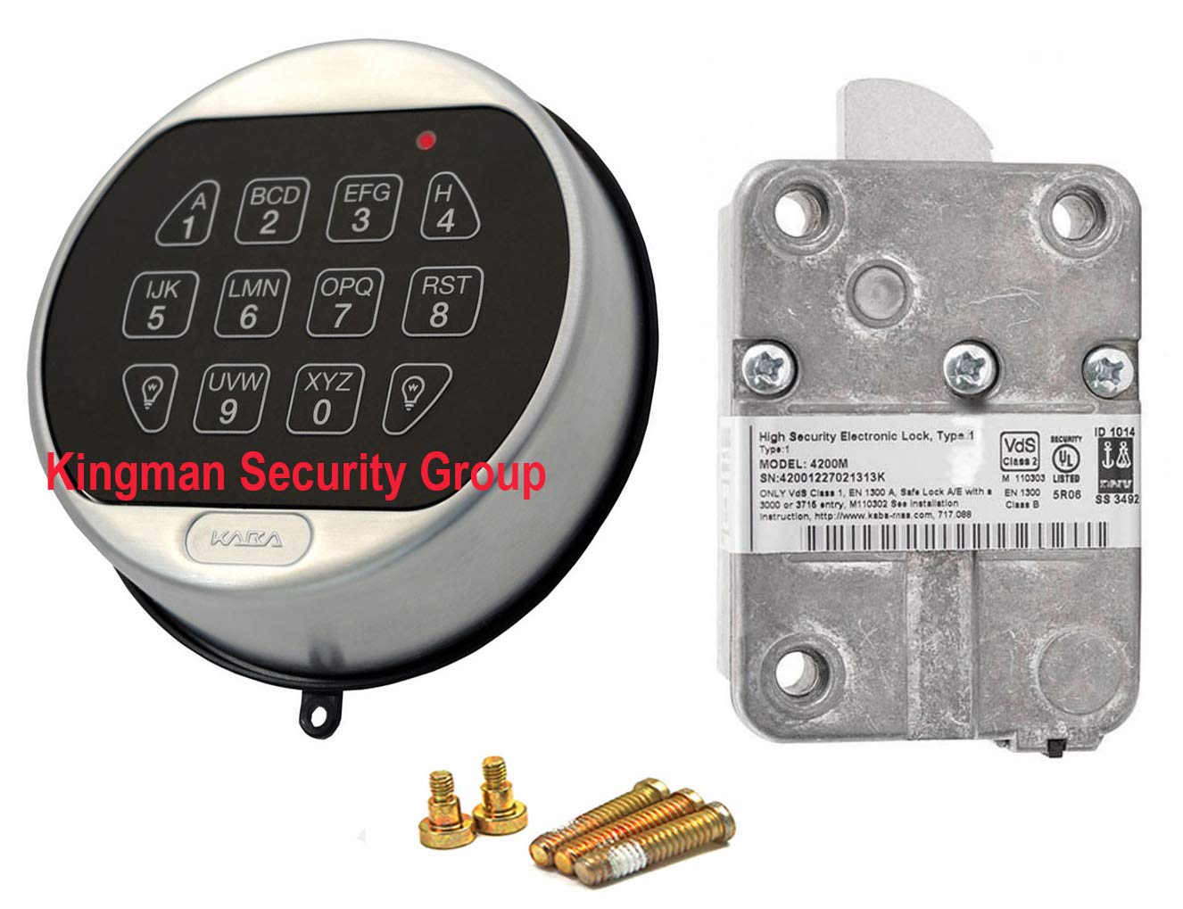 LA GARD II Basic Electronic Combination Lock - Satin Chrome Finish | Secure Safe & Cabinet | Home, Office & Business Security Solution