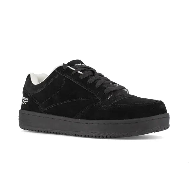 Soyay Steel Toe Athletic Work Shoes for Men - Black Safety Shoes for Construction, Warehouse & Outdoor Work | Non-Slip, Comfortable & Durable Work Boots