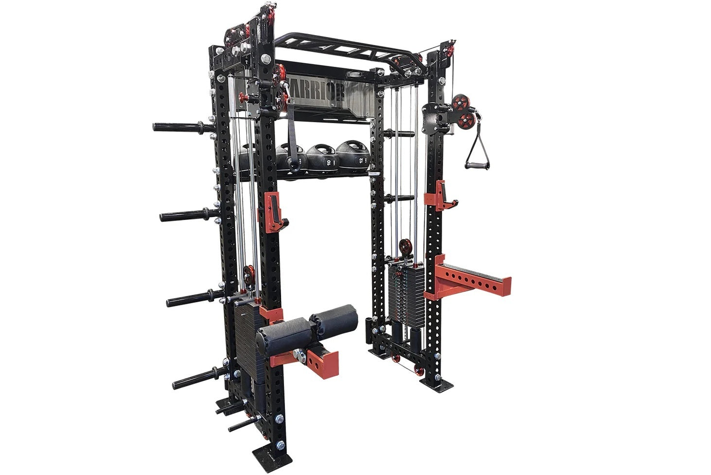 Warrior 2.0 Cable Crossover Pulley System - Power Rack Gym Equipment for Home & Commercial Use - Strength Training Machine for Full Body Workouts - Perfect for Weight Lifting, CrossFit & Functional Fitness