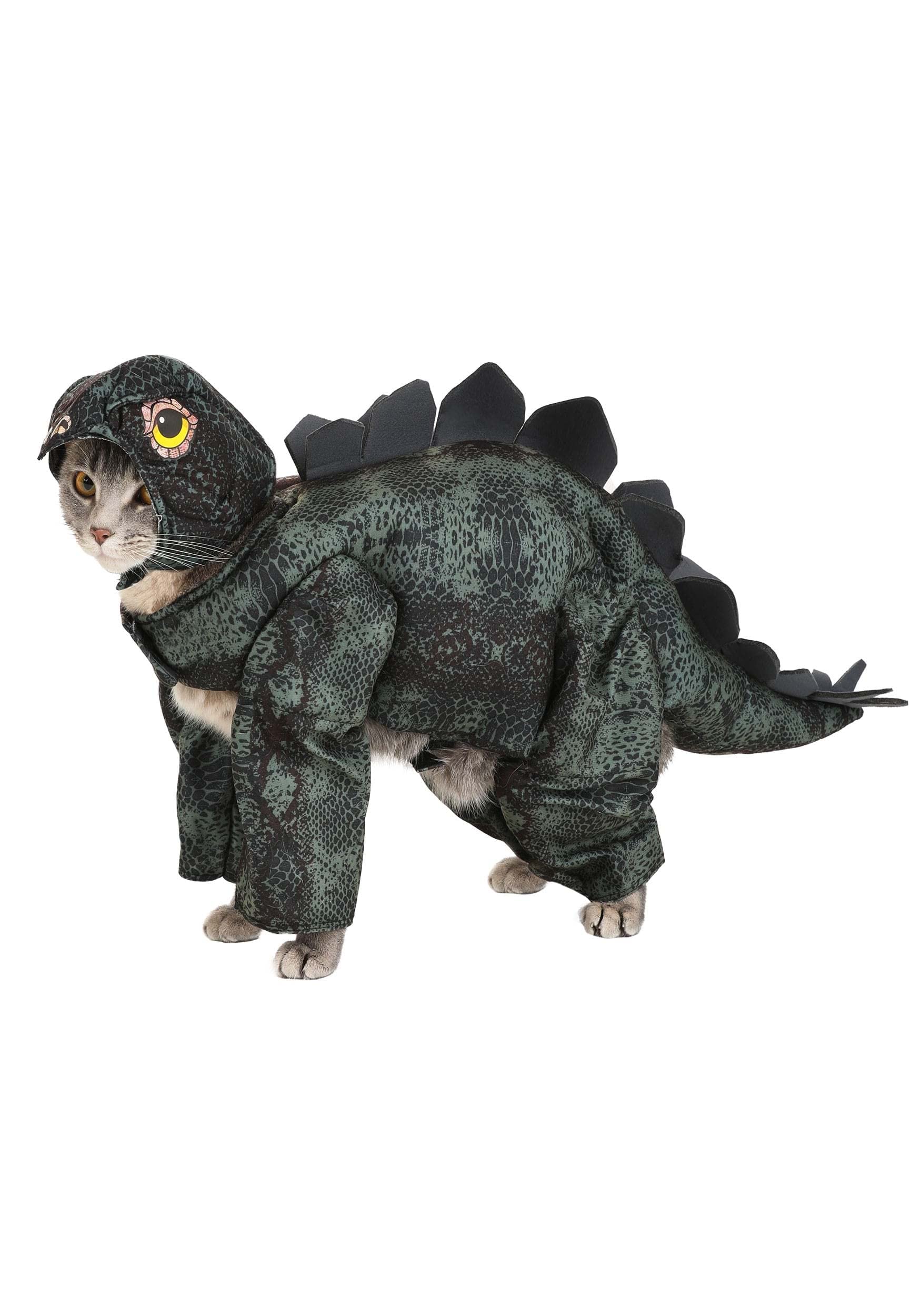 Stegosaurus Dinosaur Dog Costume for Pets - Cute & Funny Halloween, Christmas, or Party Outfit for Small, Medium & Large Dogs