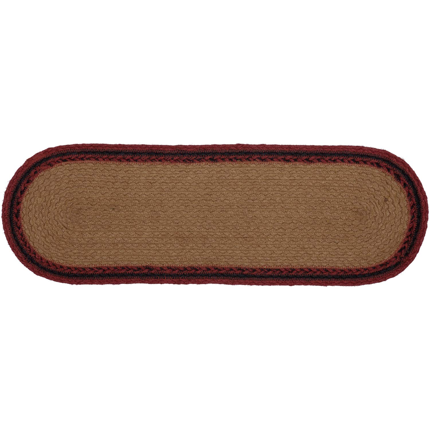 VHC Brands Cumberland Moose Rustic Decor Natural Jute Table Runner - 60