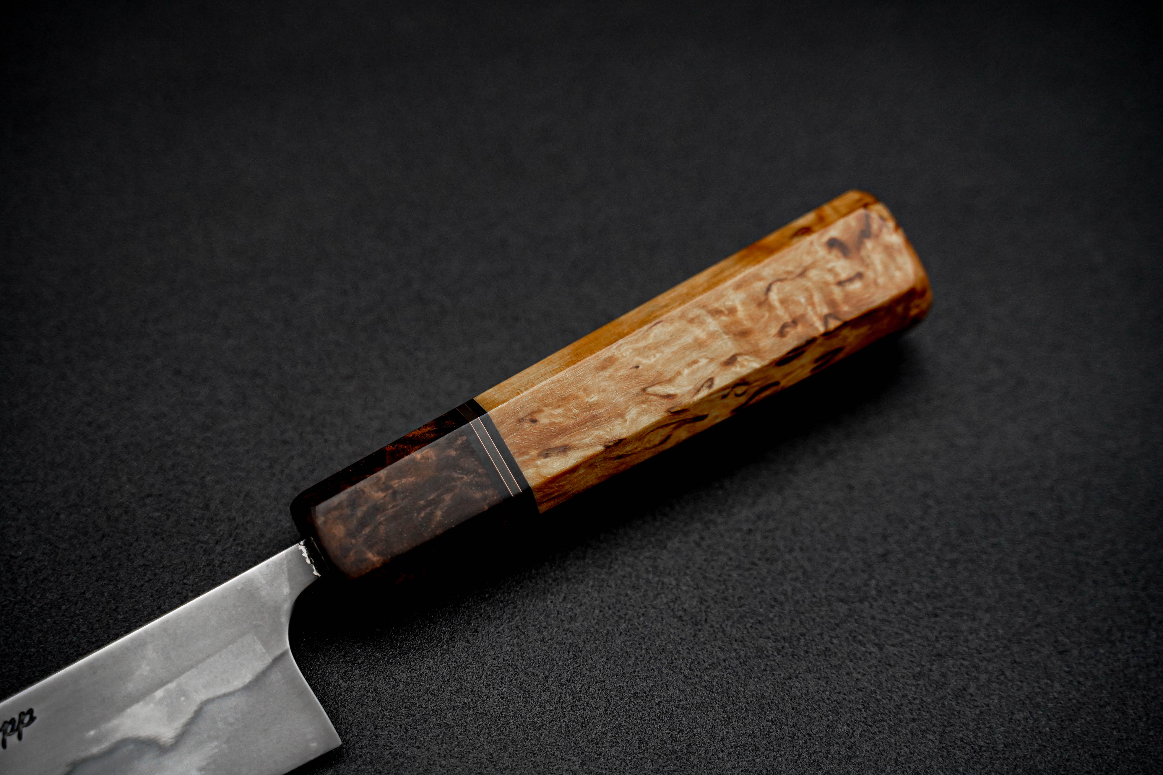 Premium Jamison Chopp 135mm 1095 Honyaki Petty Knife - Japanese Style Utility Knife for Precision Slicing, Dicing & Garnishing - Perfect for Chefs, Home Cooks & Culinary Enthusiasts