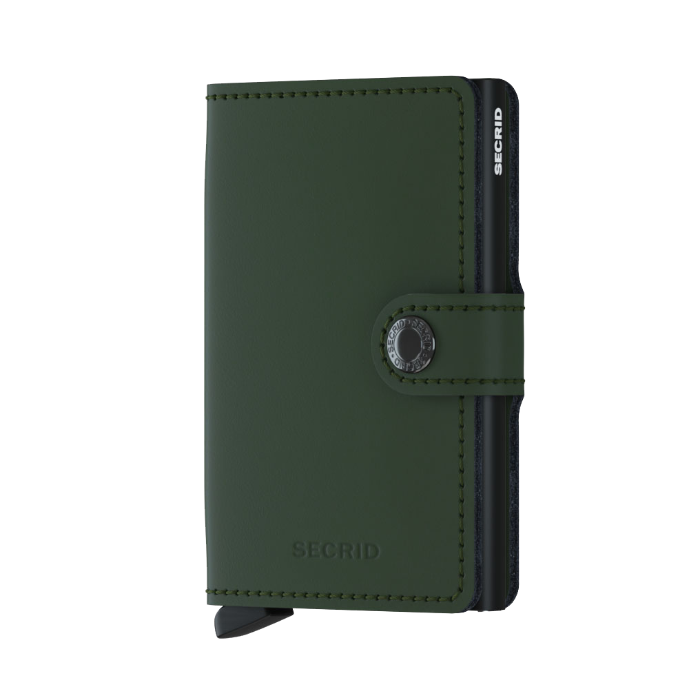 SECRID Miniwallet Matte - Slim RFID Blocking Leather Wallet for Men & Women | Perfect for Travel, Business & Everyday Use