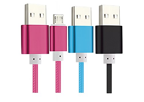 3-Pack 5ft Micro USB Cables - Compatible with Kindle Fire HD, Paperwhite, Touch, Keyboard & DX - Fast Charging & Data Sync - Perfect for Home, Office & Travel Accessories