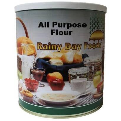 Organic Non-GMO All Purpose Flour - 6 Pack #10 Cans (180 Servings) | Rainy Day Foods Emergency Supply, Baking & Cooking Essentials for Home, Camping & Survival Kits